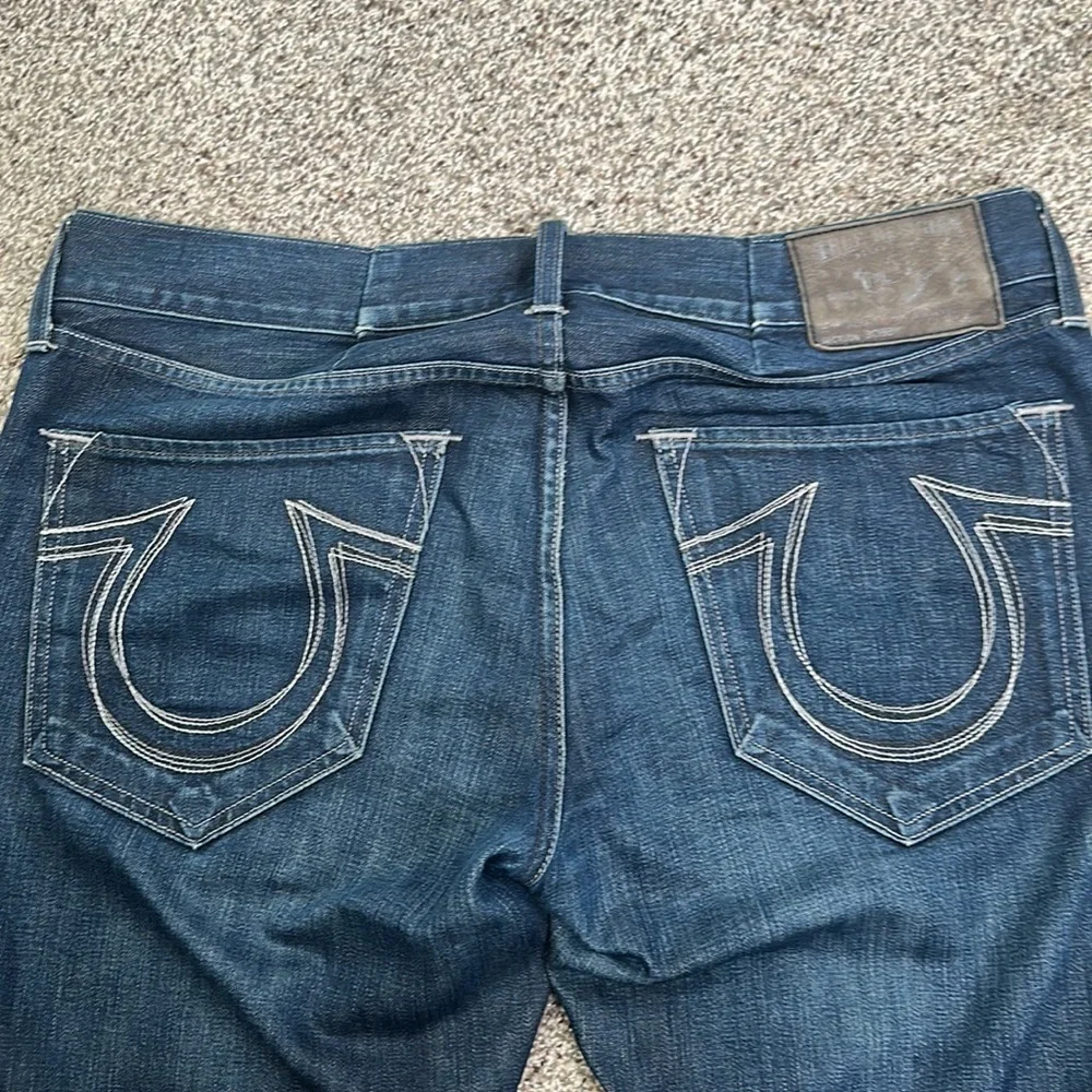 True religion blue jeans size 38